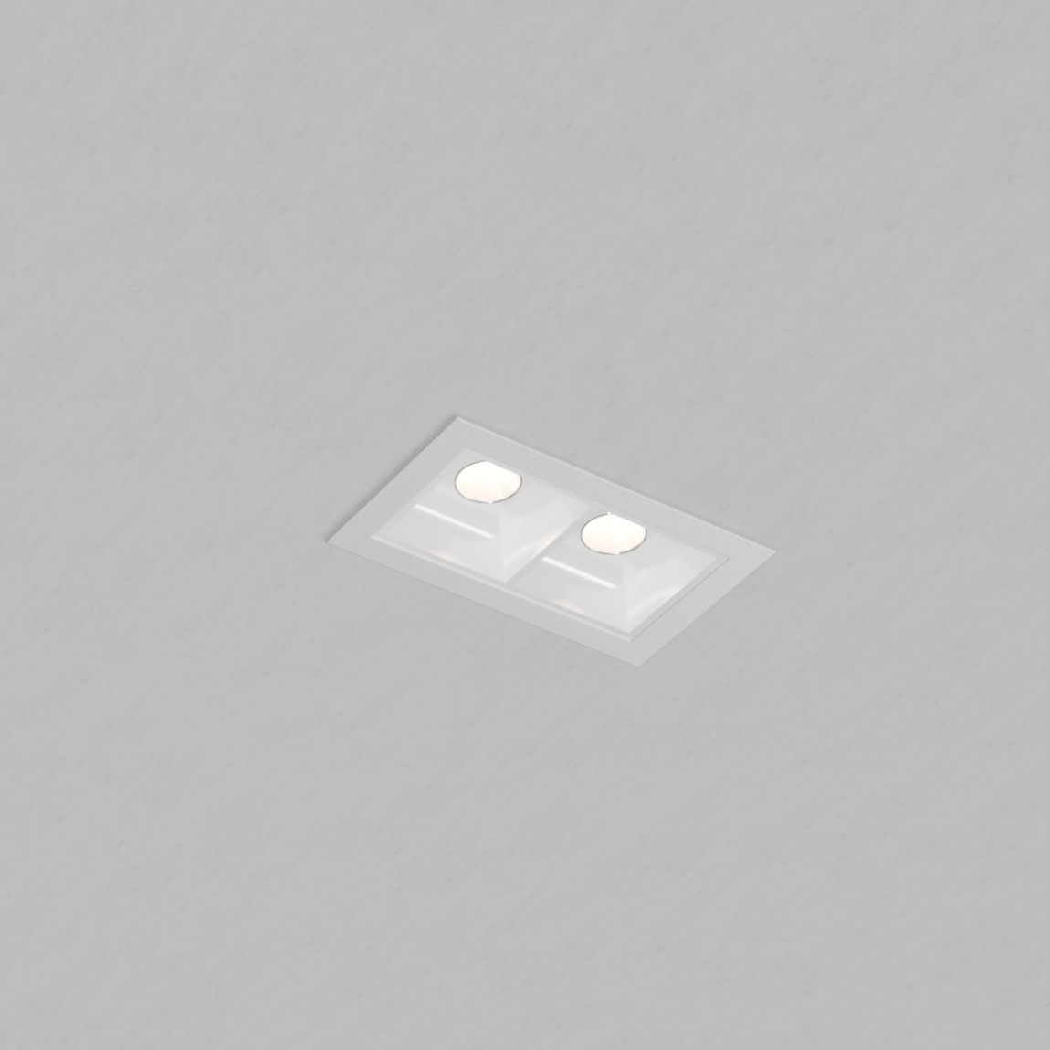 Fundo Embutido 2 foco branco