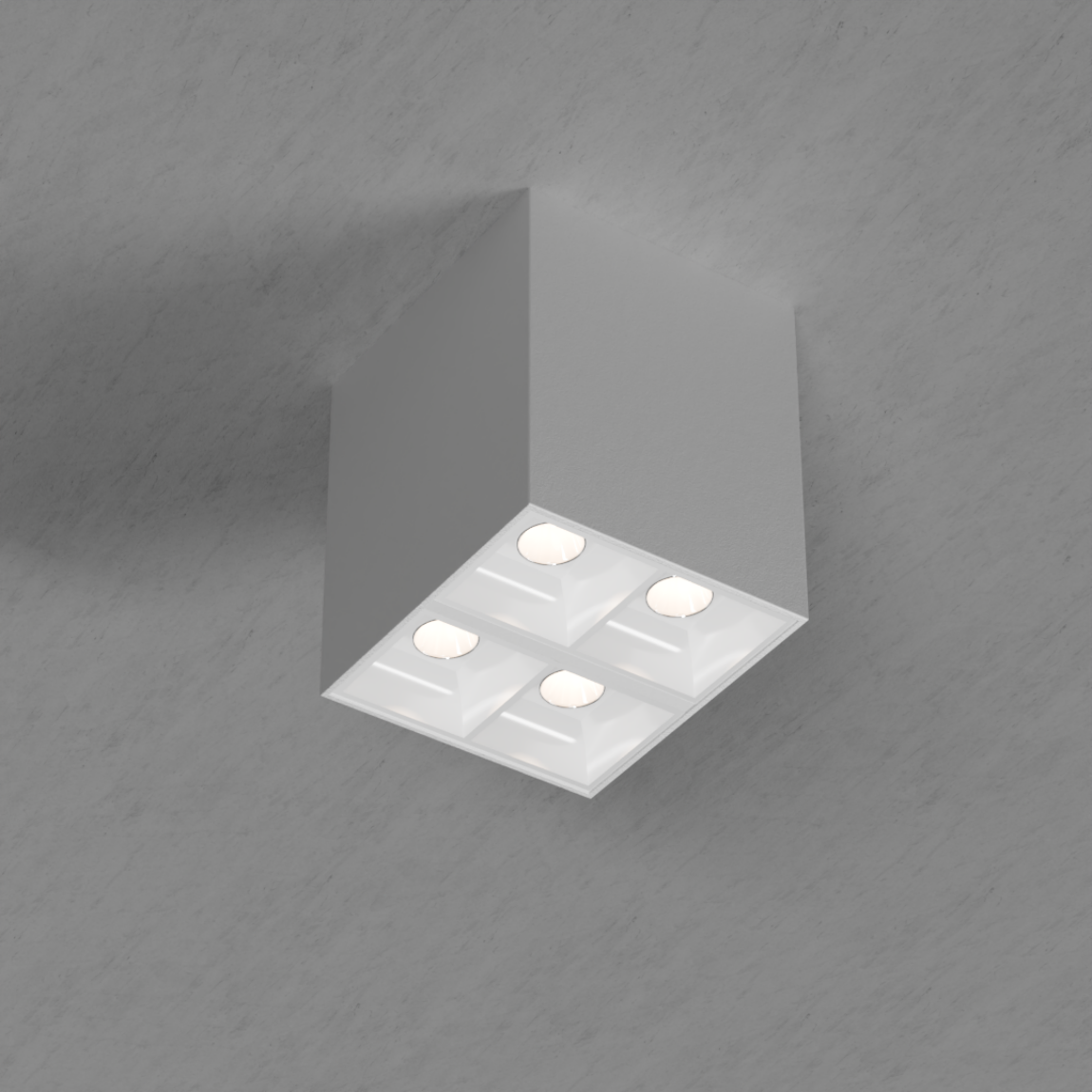 Fundo Plafon 4 foco branco