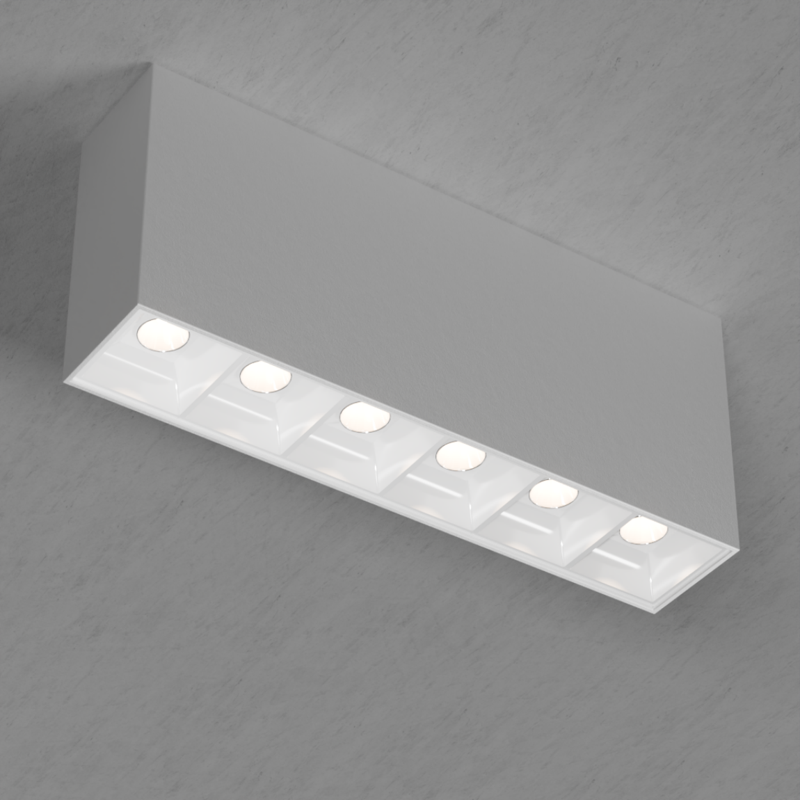 Fundo Plafon 6 foco branco