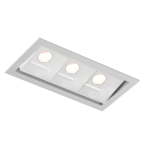 Articulado Embutido 3 foco branco