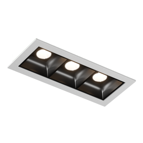 Embutido 3 foco preto