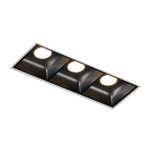 NoFrame 3 foco preto