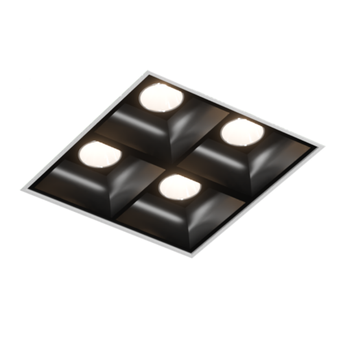 NoFrame 4 foco preto