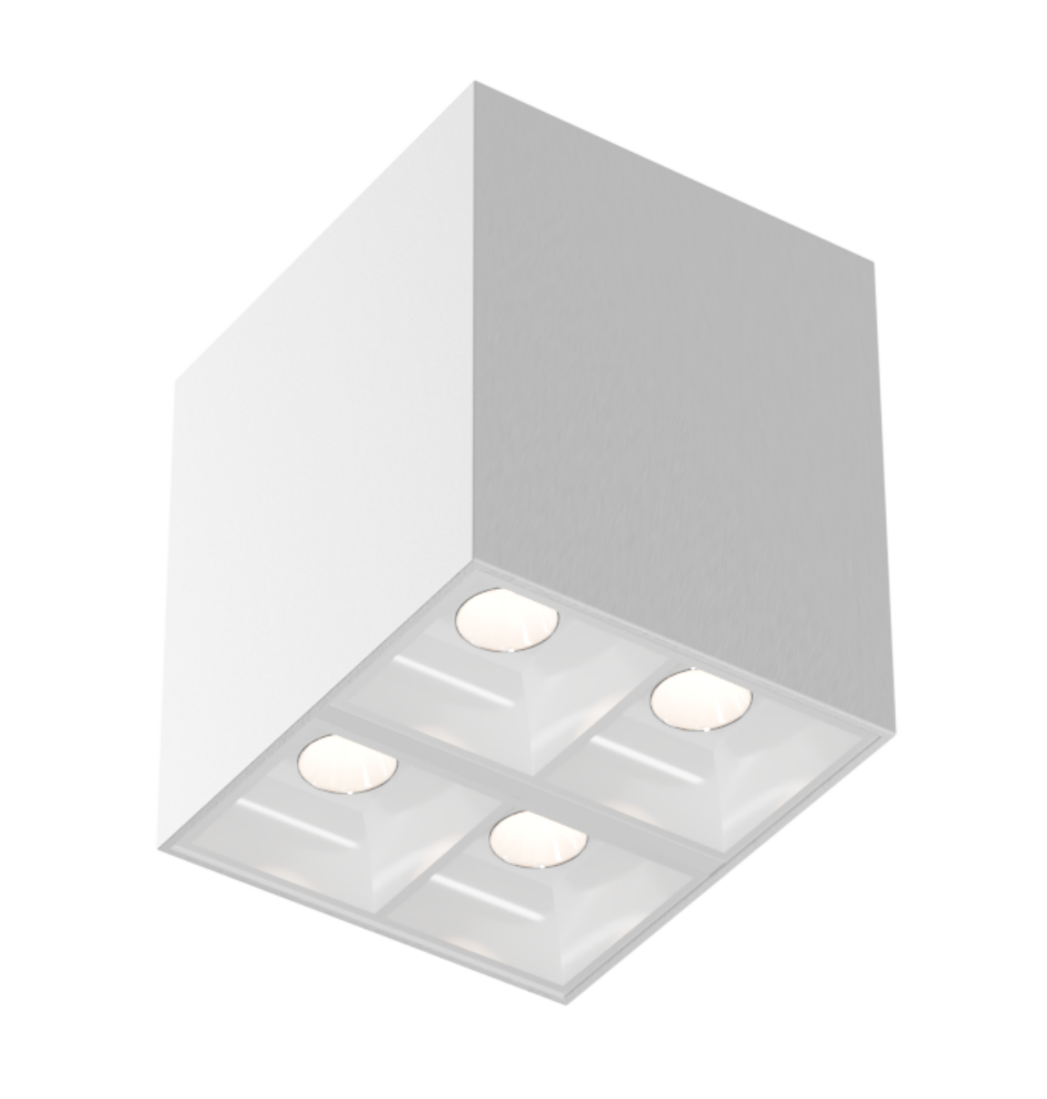 Plafon 4 foco branco