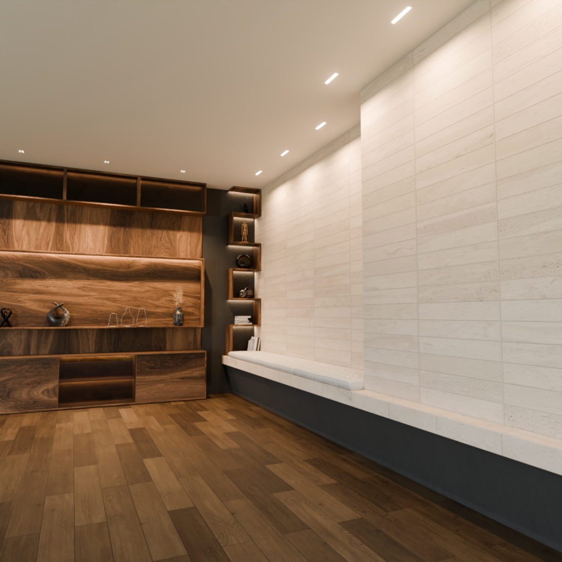 WallWash e 4 focos branco